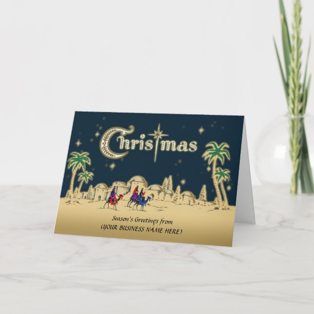 Imprintierte Weihnachtskarte für religiöse Unterne Feiertagskarte (Vorderseite)