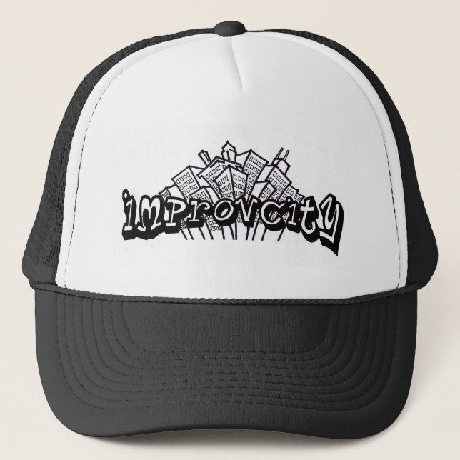 ImprovCity Logo-Hut Truckerkappe (Vorderseite)
