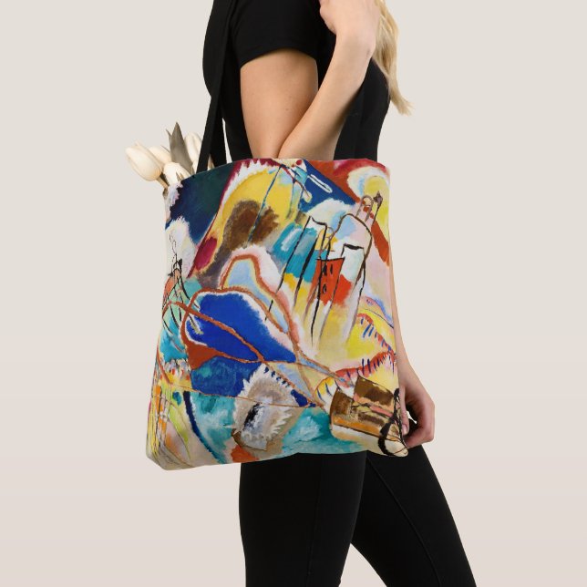 Improvisation 30 (Cannons) von Wassily Kandinsky Tasche (Von Nahem)