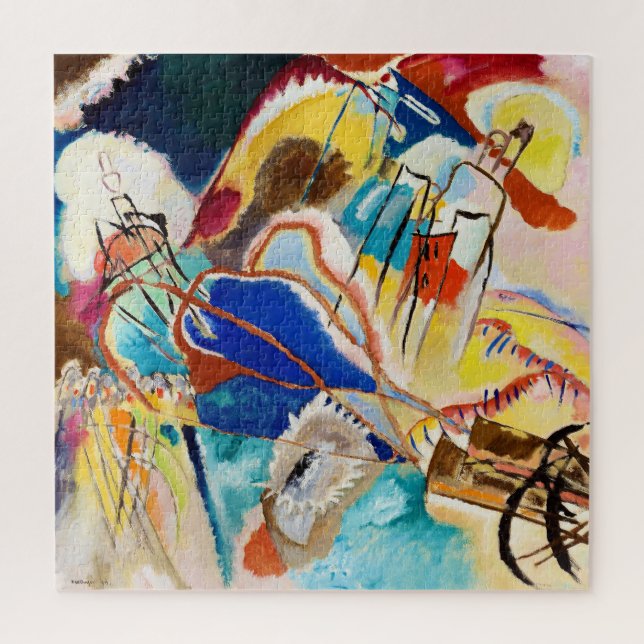 Improvisation 30 (Kanonen) von Wassily Kandinsky (Vertikal)