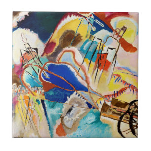 Improvisation 30 (Kanonen) von Wassily Kandinsky Fliese