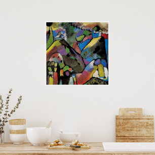 Improvisation 9, abstrakte Kunst von Wassily Kandi Poster