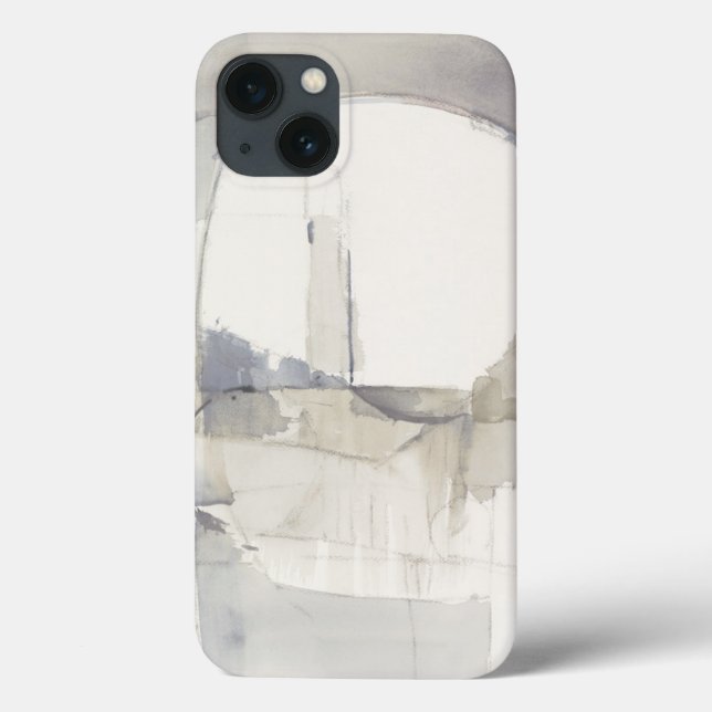 Improvisation I Grau Abstrakt Print Case-Mate iPhone Hülle (Rückseite)