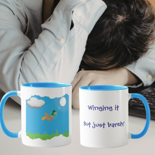 Improvisieren, aber nur knapp - Entenhumor Tasse