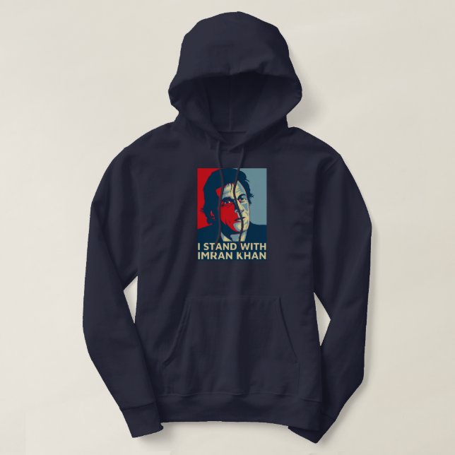 Imran Khan PTI Party Pakistan Unterstützung Freihe Hoodie (Design vorne)