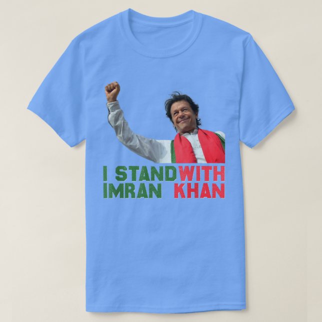 Imran Khan PTI Party Pakistan Unterstützung Freihe T-Shirt (Design vorne)