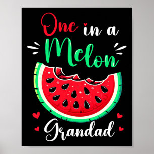 In A Melon Opa Geburtstagsfeier Matching Familie Poster