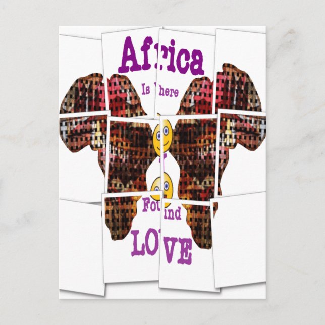 In Afrika habe ich Liebe gefunden Postkarte (Vorderseite)