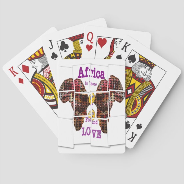 In Afrika habe ich Liebe gefunden Spielkarten (Rückseite)