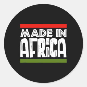 In Afrika Schwarze Geschichte Afrikas Nachbar des Runder Aufkleber