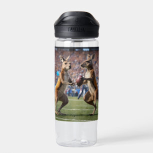 "In Aktion: Kangaroos spielt Aussie-Regeln Trinkflasche