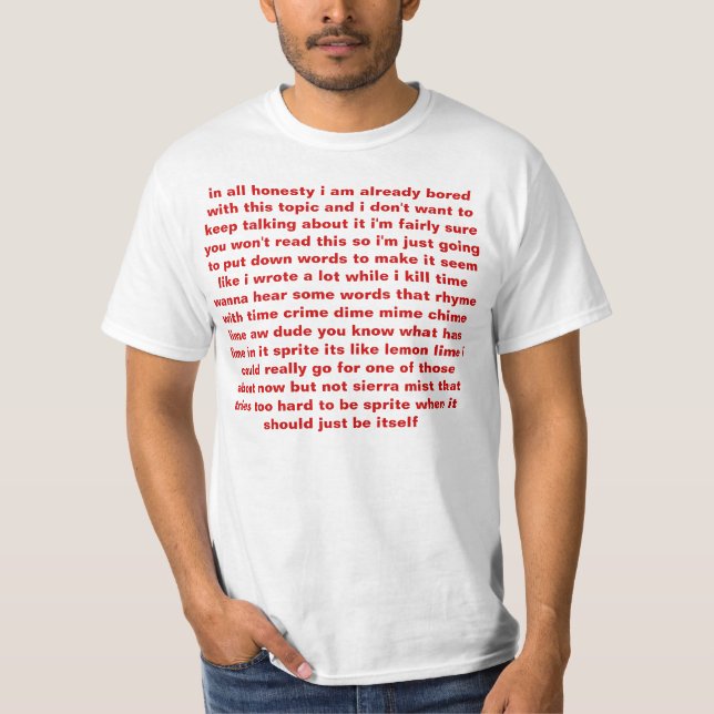in allem Ehrlichkeits-Shirt T-Shirt (Vorderseite)