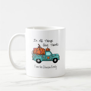 In allen Dingen dankbar Personalisiert Kaffeetasse