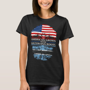 In Amerika gewachsen mit Batswana-Wurzeln Botswan T-Shirt