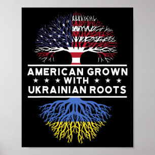 In Amerika gewachsen mit ukrainischen Wurzeln - Uk Poster