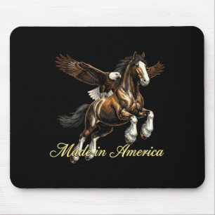 In Amerika hergestelltes Western Horse Eagle Desig Mousepad