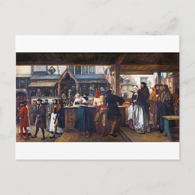In Antwerpen (Belgien), Albrecht Durer Postkarte (Vorderseite)