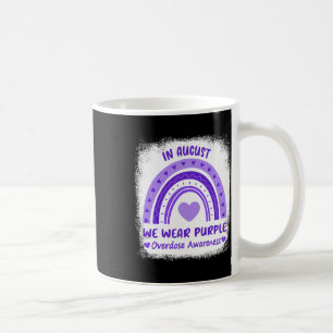 In August We Wear Purple Overdose Awareness Month Kaffeetasse