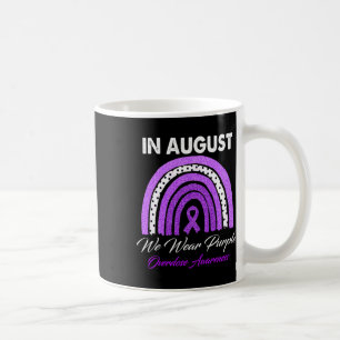 In August We Wear Purple Overdose Awareness Month Kaffeetasse