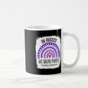 In August We Wear Purple Overdose Awareness Month Kaffeetasse