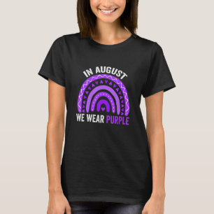 In August We Wear Purple Overdose Awareness Month T-Shirt
