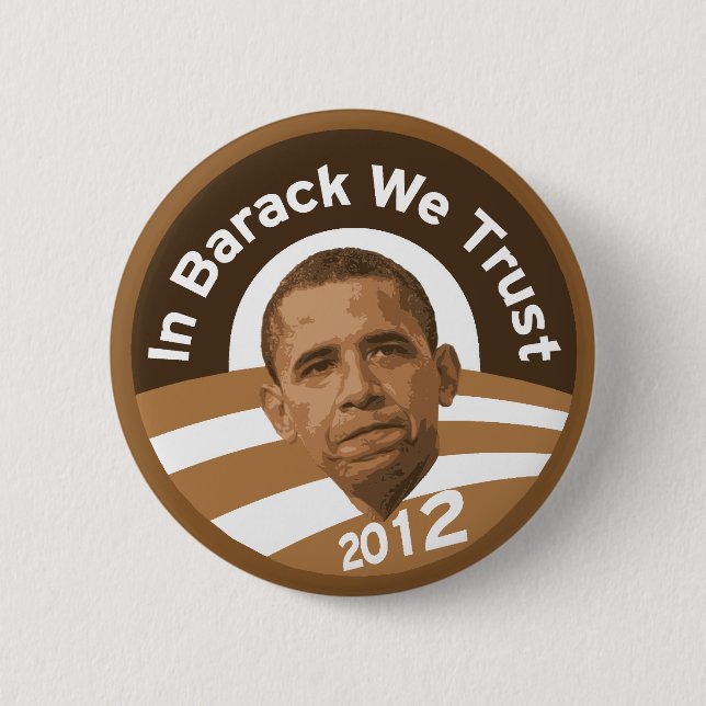 In Barack vertrauen wir - 2012 Button (Vorderseite)