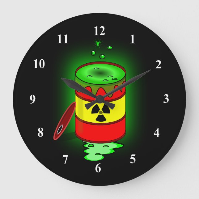 In Barrel of Toxic Waste Große Wanduhr (Vorderseite)