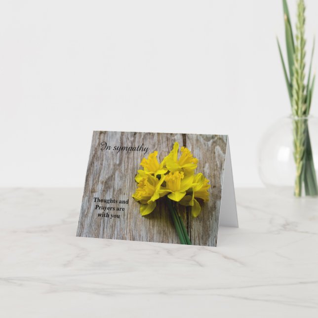 In Beileid geklappte Grußkarte Karte (Vorderseite)