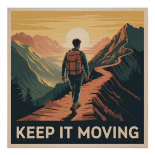 In Bewegung bleiben Poster