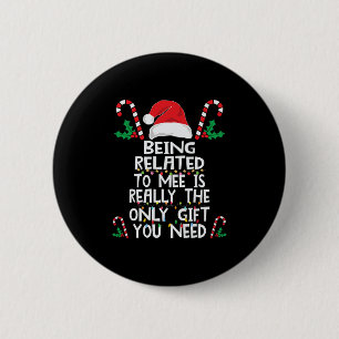 in Beziehung zu mir Weihnachten Pajama Familienxma Button