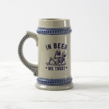 In Bier we trust chillin' Skelett Beer Pong