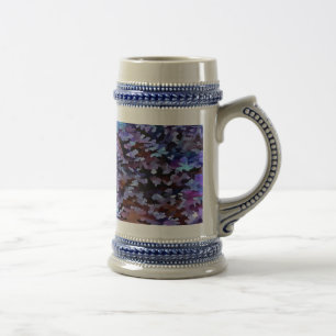in Blauer und Lack Abstrakte Folien Bierglas