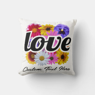 In Bloom - Liebe mit Square Floral Bouquet Kissen