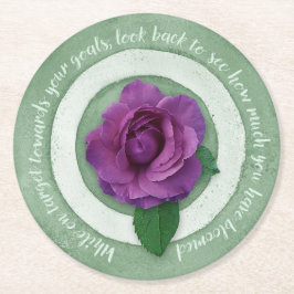In Bloom Paper Coaster Runder Pappuntersetzer