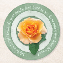 In Bloom Paper Coaster Runder Pappuntersetzer