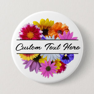In Bloom - Runde Split Floral Button