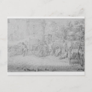 In Bloomsbury Square während der Hitzewelle, 1828 Postkarte