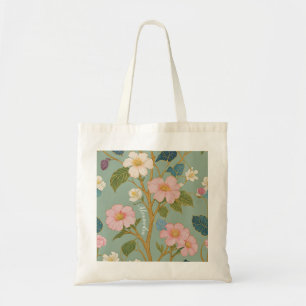 In Blossom: Pastelzweig mit rosa Blume Tragetasche