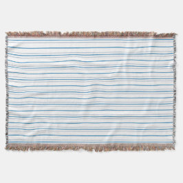 in Blues gestreift Decke