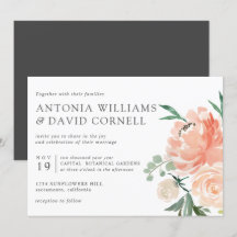 In Blüte | Chic Botanical Pink Floral weded Inv