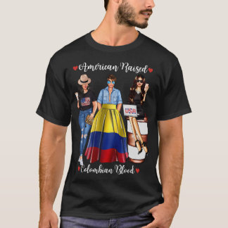 In C Geborene kolumbianische DNA-Blutbildflagge T-Shirt