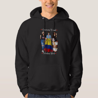 In C Geborene kolumbianische DNA-Blutflagge Hoodie