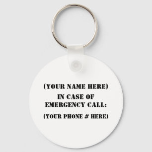 In Case Of Emergency Schlüsselanhänger