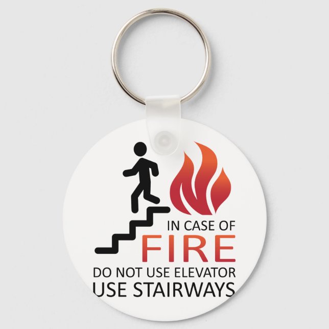 In Case of Fire Schlüsselanhänger (Vorderseite)