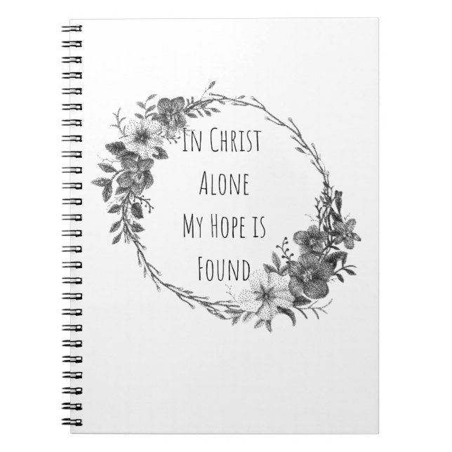 In Christ Alone Notebook Notizblock (Vorderseite)