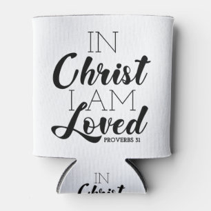 In Christus bin ich geliebte Schrift Versprechen C Dosenkühler