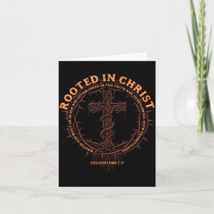 In Christus verwurzelt Christlich Religiös Gott Mä Karte