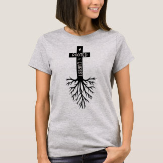 In Christus verwurzelt Christlicher Glaube Bibel T-Shirt