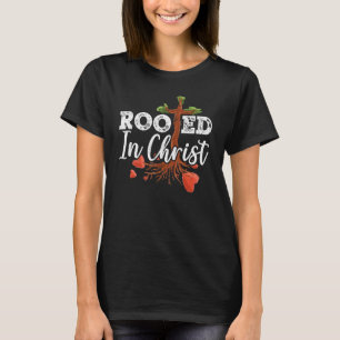 In Christus verwurzelt religiöse Pastor Bibelschri T-Shirt