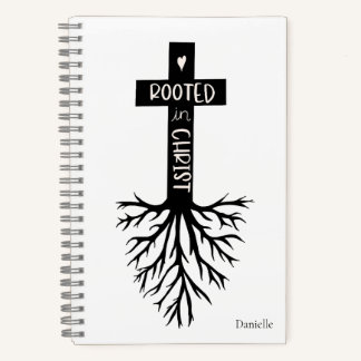 In Christus verwurzeltes christliches personalisie Notizbuch